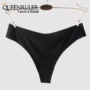 Mermaid Seamless Panties (Black) - Queenruler