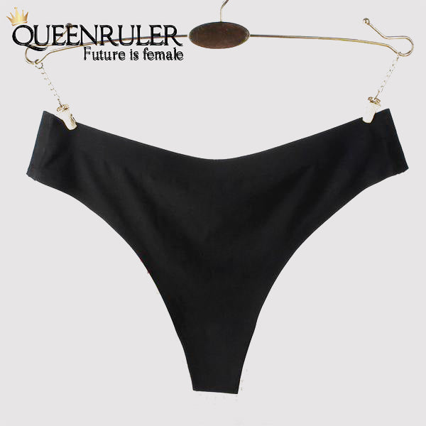 Mermaid Seamless Panties (Black) - Queenruler