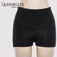 High Waist Push Up Shorts (Black) - Queenruler