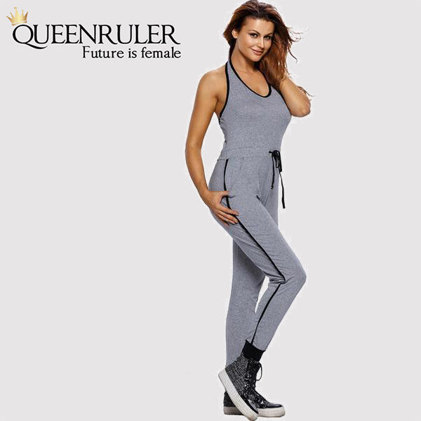 Sexy Backless Gym Jumpsuit - Queenruler
