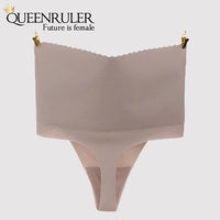 High Waist Seamless Pantie (Gray) - Queenruler
