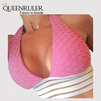 Sexy Running Bra (Pink) - Queenruler