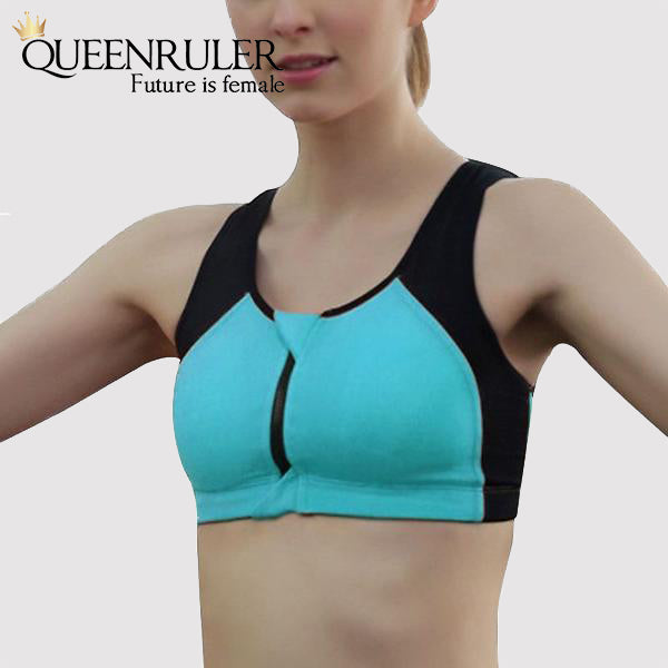 Women Sports Fitness Bra (Blue) - Queenruler