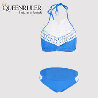 Sexy Brazilian Bikini (Lace Blue) - Queenruler