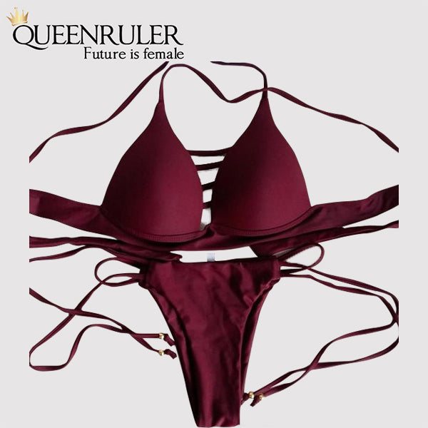 Sexy Brazilian Bikini (Red) - Queenruler