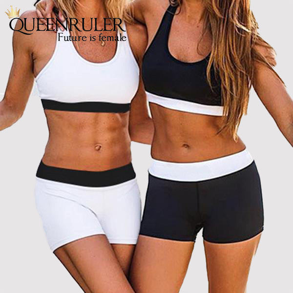 Cool Running Shorts and Bra (White) - Queenruler