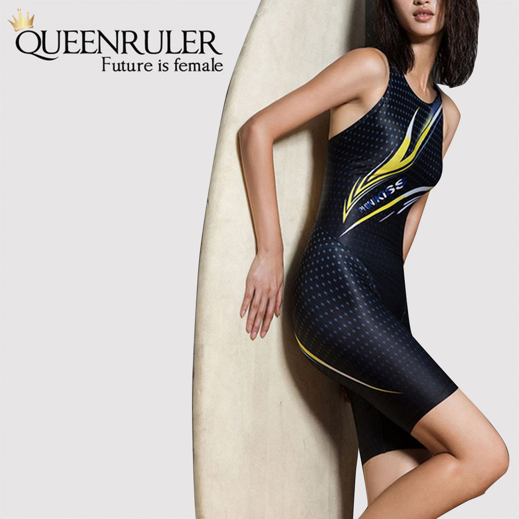 Women Surf Swimwear (Black) - Queenruler