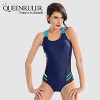 Backless One Piece Swimsuit (Purple) - Queenruler