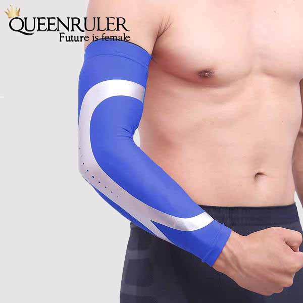 Blue Sports Warmer Arm  Sleeves | Queenruler