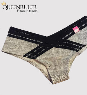 Comfort Cotton Panties (Gray) - Queenruler
