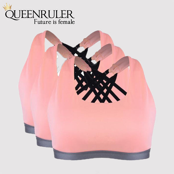 Sexy Cross Sport Bra (3PCS Pink) - Queenruler