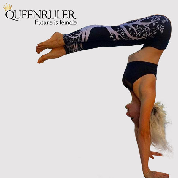 Tree of Nature Leggings (Black) - Queenruler