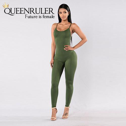 Quick-Dry Athletic Jumpsuit (Army Green) - Queenruler
