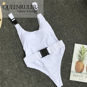 Queenruler Sexy Bathing Suit (White) - Queenruler
