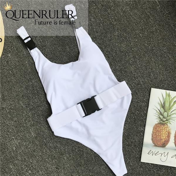 Queenruler Sexy Bathing Suit (White) - Queenruler