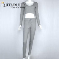 Fitness Wear Set (Gray) - Queenruler