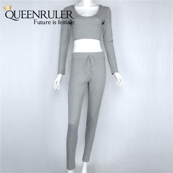 Fitness Wear Set (Gray) - Queenruler