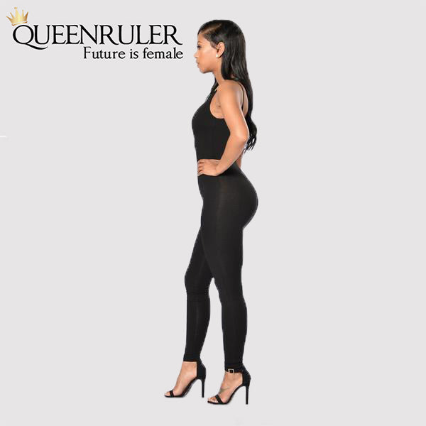 Quick-Dry Athletic Jumpsuit (Black) - Queenruler
