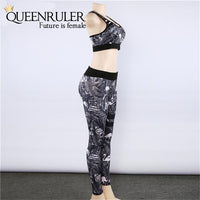 Floral Print Track Suit (Gray) - Queenruler