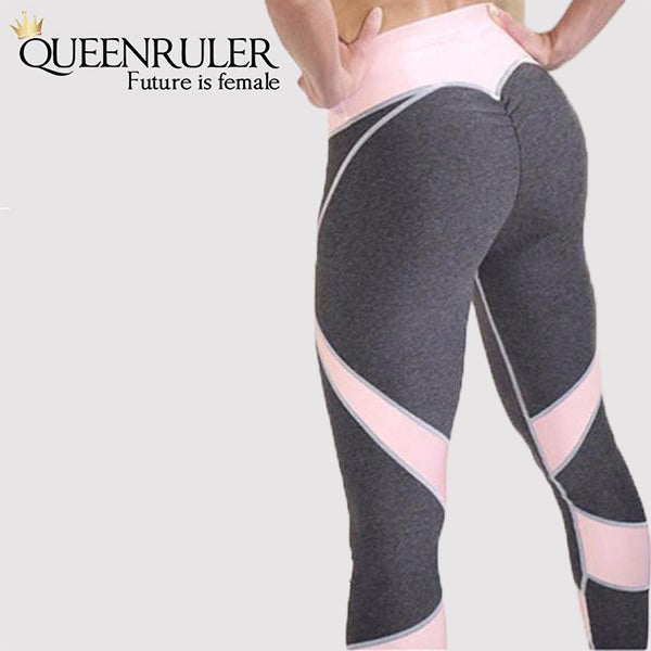 Elastic Gym Leggings (Gray) - Queenruler