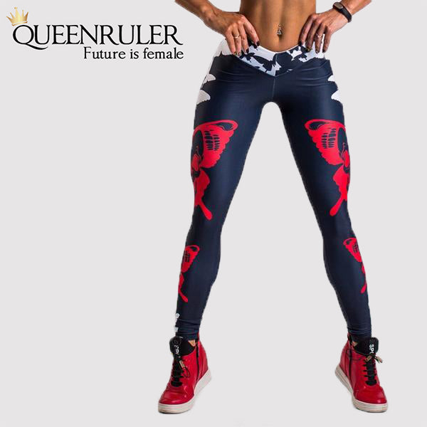 Sexy Butterflies Leggings (Black) - Queenruler
