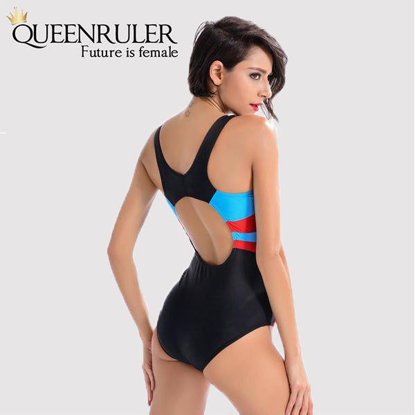 One Piece Fashion Swimsuit (Multi-Color) - Queenruler
