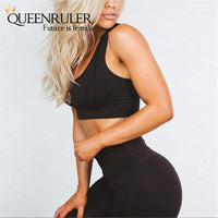Fashion Yoga Set (Black) - Queenruler