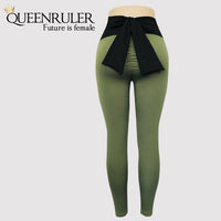 Sexy Back Ribbon Leggings - Queenruler