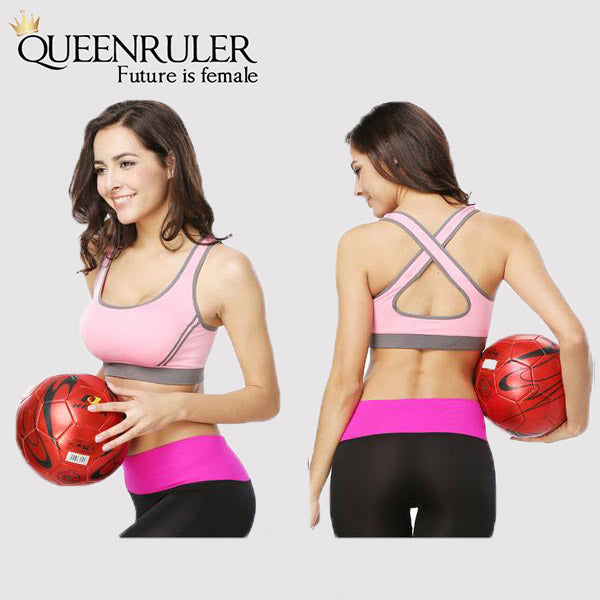 Breathable Fitness Bra (Pink) - Queenruler
