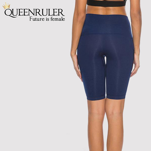 Quick Dry Running Tights (Navy) - Queenruler