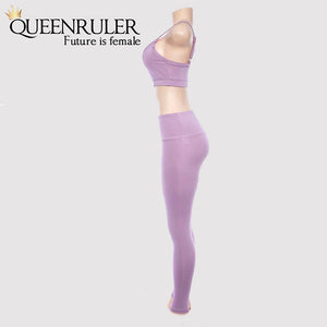Queenruler Sweatshirt & Leggings (Purple) - Queenruler