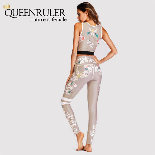 Sexy Women Retro Yoga Set - Queenruler