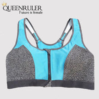 Professional Zipper Bra (Blue) - Queenruler