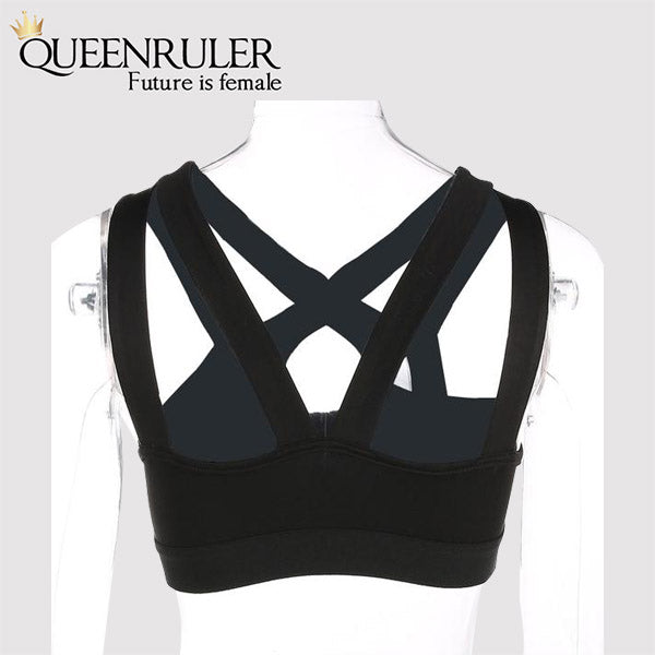 Strappy Sport Bra - Queenruler