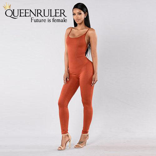 Quick-Dry Athletic Jumpsuit (Orange) - Queenruler