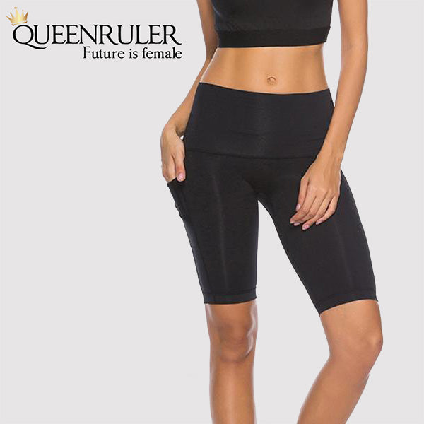 Quick Dry Running Tights (Black) - Queenruler