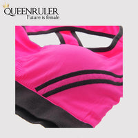 Breathable Fitness Bra (Fuchsia) - Queenruler