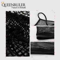 Sexy women Mesh Sports Bra (Black) - Queenruler