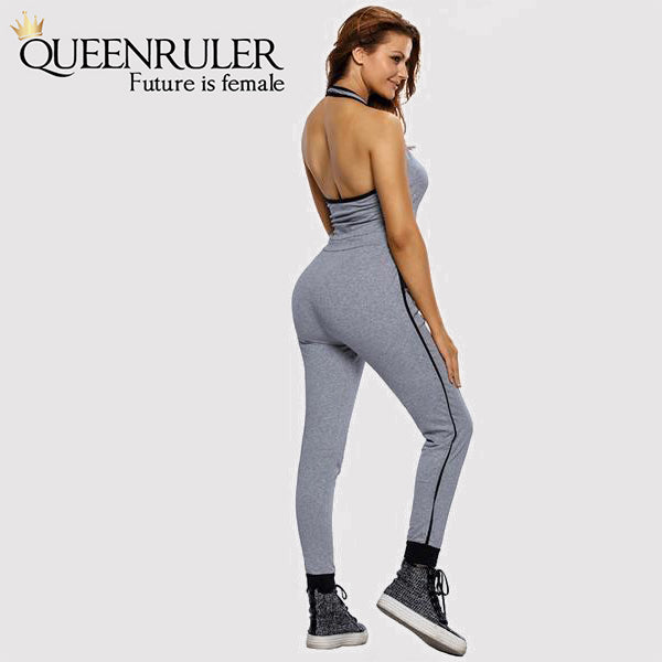Sexy Backless Gym Jumpsuit - Queenruler