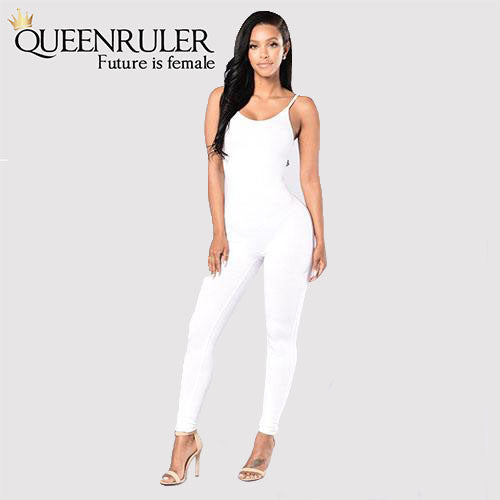 Quick-Dry Athletic Jumpsuit (White) - Queenruler
