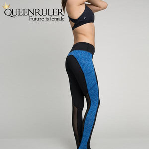 Women Fitness Leggings (Blue) - Queenruler