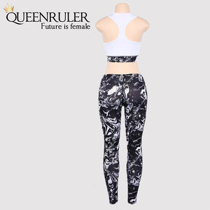 Two Piece Fitness Tracksuit (Blue) - Queenruler