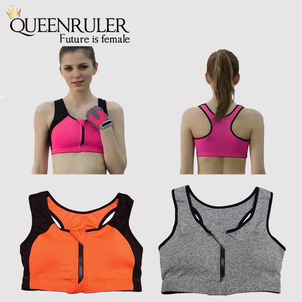Women Sports Fitness Bra (Gray) - Queenruler