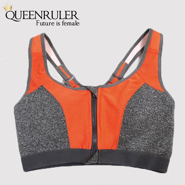 Professional Zipper Bra (Orange) - Queenruler