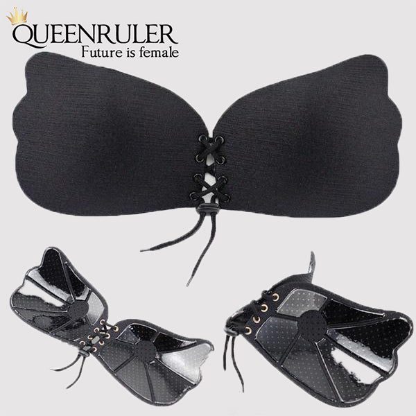 Sexy Wings Fitness Bra (Brushed Black) - Queenruler
