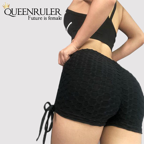 Sexy Laces Shorts (Black) - Queenruler