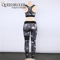 Floral Print Track Suit (Gray) - Queenruler