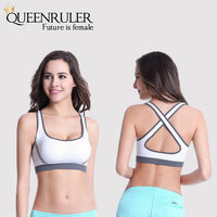 Breathable Fitness Bra (White) - Queenruler