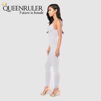 Quick-Dry Athletic Jumpsuit (Light Grey) - Queenruler