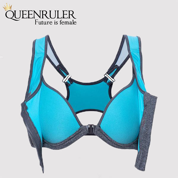 Professional Zipper Bra (Blue) - Queenruler